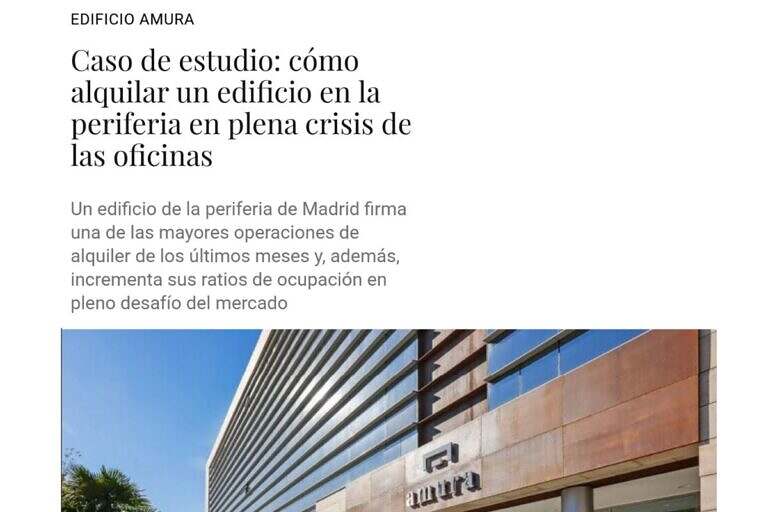 TC Gabinete Inmobiliario: Éxito en la comercialización del Edificio Amura en pleno desafío del mercado